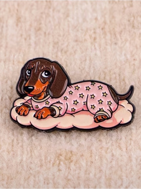 Other - Pink Dachshund Enamel Pin